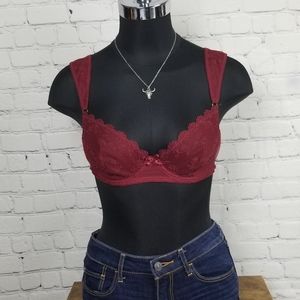 BLUSH- Burgundy bra| 34 C